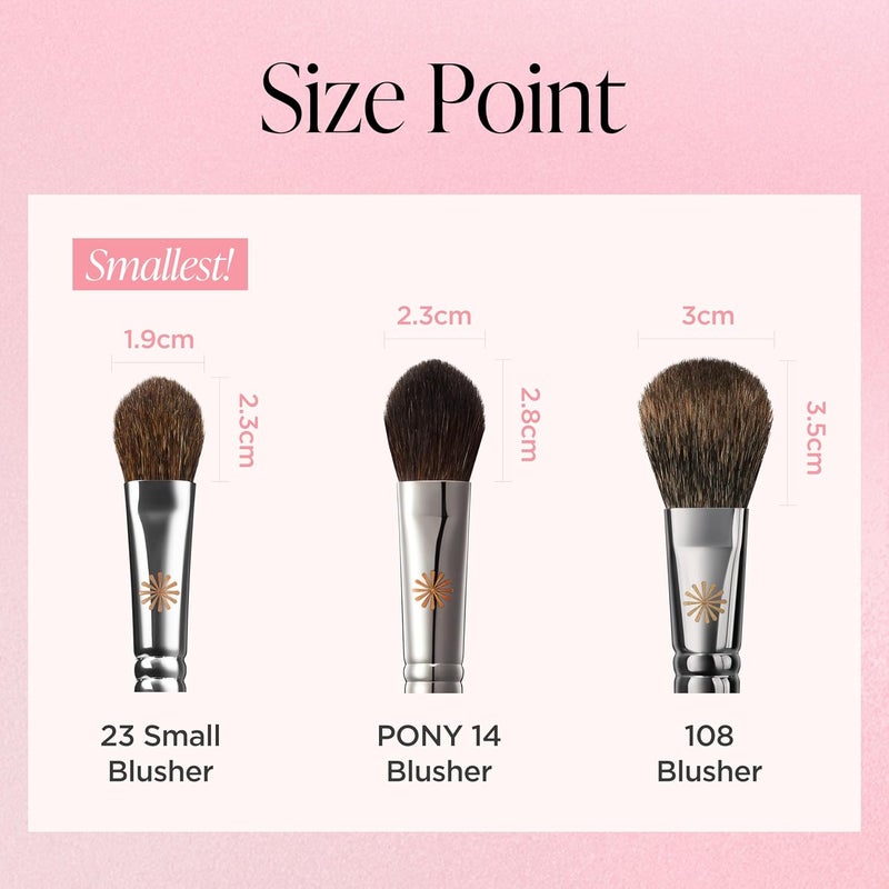Piccasso 23 Small Blusher Brush – Precise Makeup Brush for Cheeks, Nose, and Chin, Soft Squirrel & Horse Hair for Delicate Application, Detail Face Brush for Daily Use, Korean Professional Beauty Tool - Image 5
